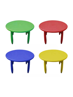 โต๊ะกลมขาพลาสติก ขนาด 75x75x50 cm.โต๊ะเรียนกลุ่ม,โต๊ะเขียนหนังสือเด็ก,โต๊ะกิจกรรม ราคาโรงงาน พร้อมส่ง