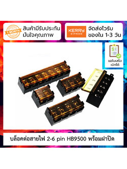 บล็อคต่อสายไฟ 2-6 pin terminal block 2-4 pin pitch 9.5mm HB9500