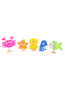 หุ่นมือชุดสัตว์น้ำ ราคาไม่รวมที่ตั้งหุ่น ของเล่นเสริมพัฒนาการ ,ของเล่นเสริมทักษะ,ของเล่นเด็ก, สื่อการสอนอนุบาล