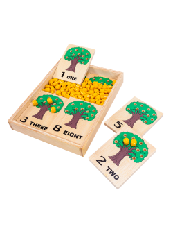 ต้นไม้ทดสอบเลข, สอนนับเลข ของเล่นไม้, ของเล่นเสริมพัฒนาการ, ของเล่นเด็กอนุบาล, สื่อการสอนเด็กอนุบาล