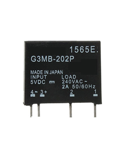 G3MB-202P PCB Solid State Relay 2A 250V 3-5VDC Control SSR