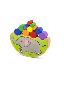 บล็อกไม้ สมดุลรูปช้างน้อย ของเล่นไม้, ของเล่นเสริมพัฒนาการ, ของเล่นเด็ก, สื่อการสอนประถม พร้อมส่ง