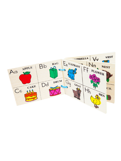 หนังสือไม้, หัดอ่าน เอบี-ภาพ ภาษาอังกฤษA-Z, ของเล่นไม้, ของเล่นเสริมพัฒนาการ, ของเล่นเด็กอนุบาล, สื่อการสอนเด็กอนุบาล