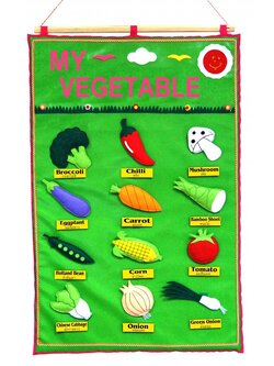 แผงการเรียนรู้ผักแสนอร่อย , ของเล่นเสริมพัฒนาการ, ของเล่น , สื่อการสอน