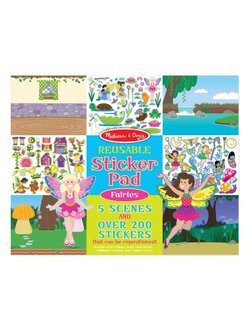 สมุดสติกเกอร์ ชุดรูปนางฟ้า ส่งเสริมทักษะการออกแบบตกแต่ง จินตนาการของเด็ก Reusable Sticker Pad - Fairy Melissa&Doug, ของเล่นเสริมพัฒนาการ, ของเล่น