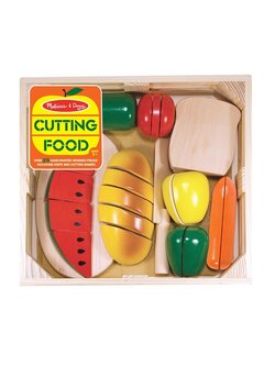 ชุดเล่นหั่นอาหาร มีเวลโคร่ตีนตุ๊กแกพร้อมมีด & ถาดไม้ Melissa & Doug Cutting Food รุ่น 0487 ของเล่นเสริมพัฒนาการเด็ก
