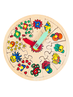 นาฬิกาฉลุ, ของเล่นเสริมพัฒนาการ, ของเล่นเด็กอนุบาล, สื่อการสอนเด็กอนุบาล