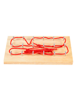 กระดานห่วงร้อยเชือก ของเล่นเสริมพัฒนาการ ,ของเล่นเสริมทักษะ,ของเล่นเด็ก, สื่อการสอนอนุบาล