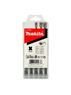 ดอกสว่าน (แท้) (D-17784) ชุดดอกสว่านโรตารี่ เจาะปูน/คอนกรีต - SDS PLUS แบบ 5 ตัว/ชุด (อะไหล่แท้100%)