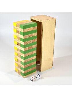 ตึกถล่ม ของเล่นเสริมพัฒนาการ ,ของเล่นเสริมทักษะ,ของเล่นเด็ก, สื่อการสอนอนุบาล