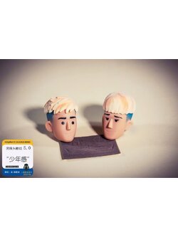 [พร้อมส่ง] trickyMan12 1/6 :-- easy to play (ครบเซต บอดี้ หัวชุด)-- Male head sculpture set 5.0 (เฉพาะหัวปั้น)- 202415b (ผมเบจ)