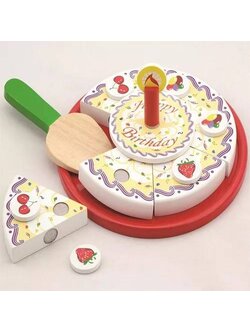 ชุดเค้กวันเกิดแสนอร่อย ส่งเสริมการเล่นสวมบทบาท เสริมสร้างการเล่นอย่างมีจินตนาการ ของเล่นเด็ก,อนุบาล, ของเล่นเสริมพัฒนาการ, ของเล่น