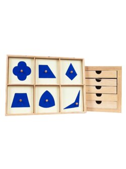 ตู้เรขาคณิต พร้อมกรอบเรขา,มอนเตสซอรี่ ,montessori, สื่อการสอนประถม