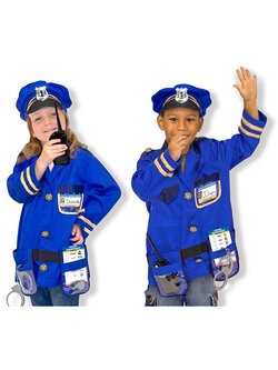 ชุดแฟนซีตำรวจ ฟรีไซส์ 3-6 ขวบ สูง 100-135 cm Melissa & Doug Police Role Play Costume Set รุ่น4835 ของเล่นเสริมพัฒนาการเด็ก