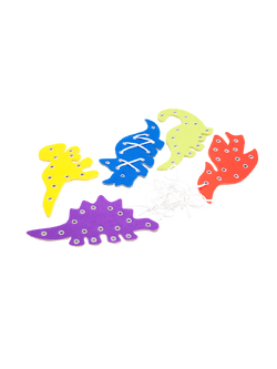 ชุดร้อยเชือก ไดโนเสาร์ ของเล่นเสริมพัฒนาการ ,ของเล่นเสริมทักษะ,ของเล่นเด็ก, สื่อการสอนอนุบาล