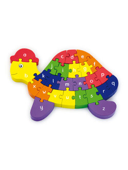 ชุดจิ๊กซอว์อักษร ภาษาอังกฤษ 3 มิติรูปเต่า บล็อกจำนวน 26 ชิ้น ,ของเล่นเสริมพัฒนาการ ,ของเล่นเสริมทักษะ,ของเล่นเด็ก, สื่อการสอนอนุบาล