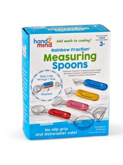 ชุดช้อนตวง เซตสีรุ้ง 6 ชิ้น ของเล่นเสริมพัฒนาการ, ของเล่นเด็ก, สื่อการสอน , ของเล่นชั่งตวง