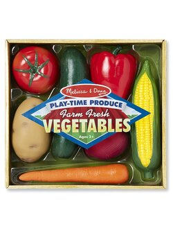 ชุดผักของเล่นเหมือนจริง Melissa & Doug Play Food - Farm Fresh Vegetables รุ่น4083 ของเล่นเสริมพัฒนาการเด็ก