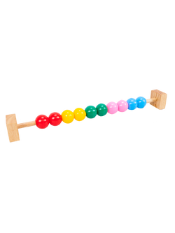 ลูกคิดราว 10 เม็ดใหญ่, ของเล่นไม้, ของเล่นเสริมพัฒนาการ, ของเล่นเด็กอนุบาล, สื่อการสอนเด็กอนุบาล