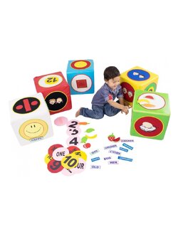 ลูกเต๋าจัมโบ้เรียนรู้คณิตศาสตร์ 5 ลูก, ของเล่น, ของเล่นเสริมพัฒนาการ, ของเล่นเด็กอนุบาล