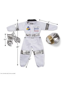 ชุดแฟนซีนักบินอวกาศ ฟรีไซส์ 3-6 ขวบ สูง 100-135 cm Melissa & Doug รุ่น 8503 Astronaut Role Play Costume Set รุ่น 8503 ของเล่นเสริมพัฒนาการเด็ก