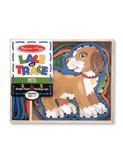 ชุดฝึกร้อยเชือกรูปสัตว์ ฝึกการบังคับมือ เรียนรู้สี และส่งเสริมสมาธิ Lace and Trace - Pet Melissa&Doug, ของเล่นเสริมพัฒนาการ, ของเล่น