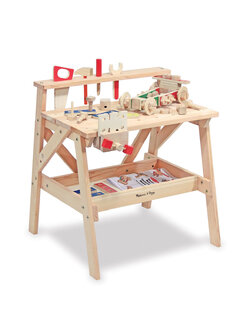 ชุดแท่นประดิษฐ์ รุ่นก่อสร้าง รุ่นใหญ่สมจริง ส่งเสริมการเรียนรู้ เสริมสร้างพัฒนาการ Wooden Project Workbench Melissa&Doug, ของเล่นเสริมพัฒนาการ, ของเล่น