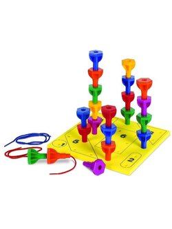 ชุดกระดานปักหมุดสีรุ้ง , ของเล่นเสริมพัฒนาการ, ของเล่น, สื่อการสอนเด็กอนุบาล