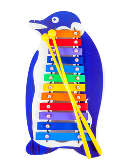 ระนาดเพนกวินสีรุ้ง ระนาด 12 เสียง,ของเล่นเสริมทักษะ,ของเล่นเด็ก, สื่อการสอนอนุบาล