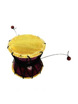 กลองหนังบัณเฑาะว์ ขนาด 12 ซม.ของเล่นเสริมพัฒนาการ ,ของเล่นเสริมทักษะ,ของเล่นเด็ก, สื่อการสอนอนุบาล,เครื่องดนตรี และสื่อประกอบจังหวะ ของเล่นอนุบาลพร้อมส่ง