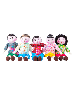 ตุ๊กตาผ้า ปู่ ย่า พ่อ แม่ ลูก ขนาด 17'' ตัวละ ของเล่นเสริมทักษะ,ของเล่นเด็ก, สื่อการสอนอนุบาล