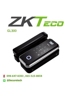Digital door lock กลอนประตูดิจิตอล สำหรับกระจกบานเปลือย รุ่น GL300 ZK