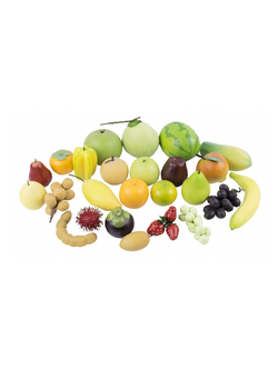 ผลไม้จำลอง 25 ชนิด , ของเล่นเสริมพัฒนาการ, ของเล่นเด็กอนุบาล, สื่อการสอนเด็กอนุบาล วัสดุและสี ปลอดภัยต่อเด็ก มีมาตรฐาน มอก. ตามที่ สพฐ. กำหนด