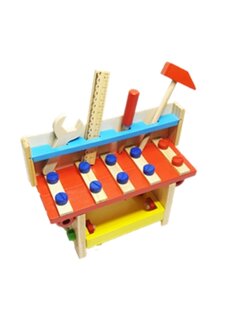 ชุดเครื่องมือช่างไม้ โต๊ะวิศวกรน้อย หมุนเกลียวน็อตของเล่นเสริมพัฒนาการ ,ของเล่นเสริมทักษะ,ของเล่นไม้, สื่อการสอนอนุบาล