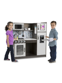 ชุดครัว รุ่นสีเทาดำ ส่งเสริมการเล่นแบบสวมบทบาท Chef's Kitchen Charcoal Gray Melissa&Doug, รุ่น 4010 ของเล่นเสริมพัฒนาการ, ของเล่น
