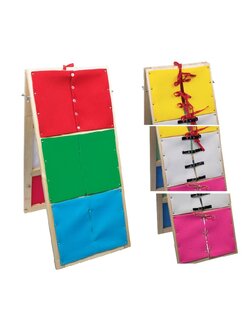 ชุดเรียนรู้การแต่งตัว ฝึกแต่งกาย ผูกเชือก ติดกระดุม รูดซิป ใส่เข็มขัด และอื่นๆ สื่อการสอน เด็กอนุบาล เสริมพัฒนาการ