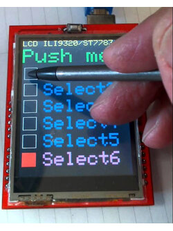 หน้าจอสัมผัส 2.4 นิ้ว สำหรับ Arduino 2.4 inch TFT touch Screen LCD Arduino Shield