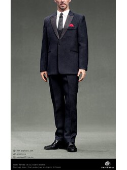 [พร้อมส่ง ] POPTOYS 1/6 : X41 Dr Western-style suit Two colors เฉพาะเซตชุด - X41-A Blue version"