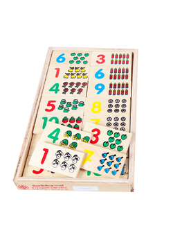 โดมิโนตัวเลข , ของเล่นไม้, ของเล่นเสริมพัฒนาการ, ของเล่นเด็กอนุบาล, สื่อการสอนเด็กอนุบาล