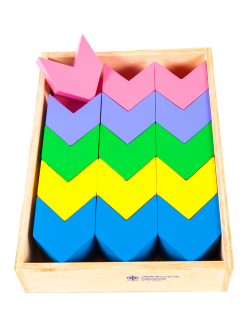 บล็อกสร้างสรรค์สามเหลี่ยม 30 ชิ้น ,ของเล่น, ของเล่นเด็ก, จิ๊กซอว์, ตัวต่อ, ของเล่นไม้, ของเล่นเสริมพัฒนาการ, ของเล่นเด็กอนุบาล, สื่อการสอนเด็กอนุบาล