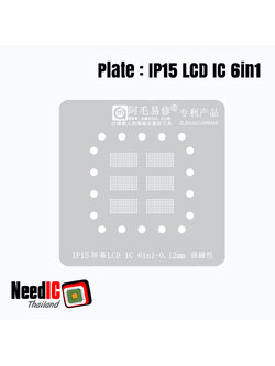 แผ่นเพลท : IP15 LCD IC 6in1