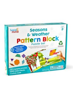 ชุดเกมบล็อกรูปปริศนาฤดูกาลและสภาพอากาศ ของเล่นเสริมพัฒนาการ ,ของเล่นเสริมทักษะ,ของเล่นเด็ก, สื่อการสอนอนุบาล