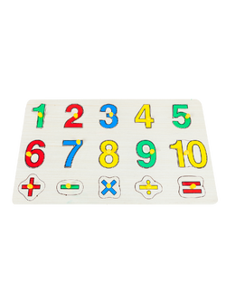 กระบะตัวเลขฉลุ, ของเล่นไม้, ของเล่นเสริมพัฒนาการ, ของเล่นเด็กอนุบาล, สื่อการสอนเด็กอนุบาล