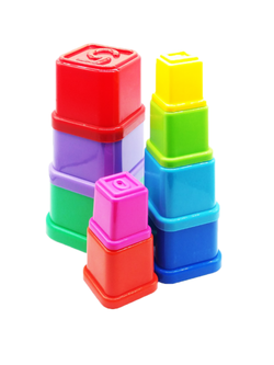 ถ้วยเรียงขนาด ของเล่นเสริมพัฒนาการ ,ของเล่นเสริมทักษะ,ของเล่นเด็ก, สื่อการสอนอนุบาล