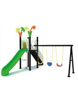 เครื่องเล่นสนามกลางแจ้ง ในร่ม, ชุด กระดานลื่นชิงช้ากลางป่า สไลด์เดอร์ใหญ่ ชิงช้า ,ครุภัณฑ์สนามเด็กเล่น,งบ.สพฐ,โครงการโรงเรียนประชารัฐ, playground,สไลเดอร์,ของเล่นเสริมพัฒนาการ,เครื่องเล่นสนาม, สนามเด็กเล่น