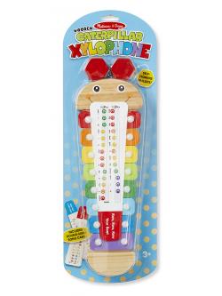 ชุดเล่น Xylophone ตัวหนอน มีที่เก็บฆ้อนในชุด ส่งเสริมการบังคับมือ การมีความพยายามฝึกฝน และ ความสนใจด้านดนตรีและสมาธิตั้งแต่เด็ก Wooden Caterpillar Xylophone Melissa&Doug, ของเล่นเสริมพัฒนาการ, ของเล่น