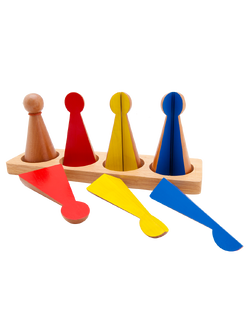 หุ่นไม้เศษส่วน (ชุดเศษส่วนกระสวย 10 ชิ้น), ของเล่นไม้, ของเล่นเสริมพัฒนาการ, ของเล่นเด็กอนุบาล, สื่อการสอนเด็กอนุบาล,มอนเตสซอรี่ ,montessori, สื่อการสอนประถม