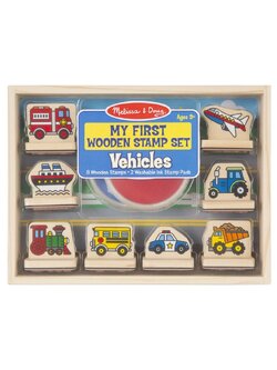 ชุดเซ็ทสแต๊มป์ ชุดยานพาหนะ ส่งเสริมการออกแบบ สร้างสรรค์งานศิลปะ My First Stamp Set Vehicles Melissa&Doug, ของเล่นเสริมพัฒนาการ, ของเล่น