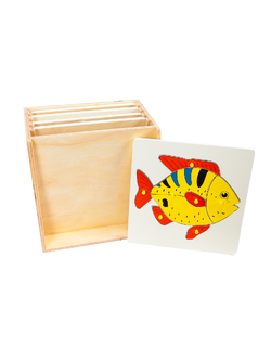 ตู้บาโทนี่สัตว์ พร้อมกระดานต่อภาพ 5 แผ่น, ของเล่นไม้, ของเล่นเสริมพัฒนาการ, ของเล่นเด็กอนุบาล, สื่อการสอนเด็กอนุบาล,มอนเตสซอรี่ ,montessori, สื่อการสอนประถม