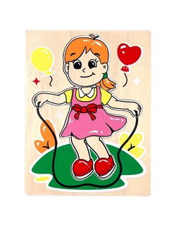 ของเล่น, ของเล่นเด็ก, จิ๊กซอว์, ตัวต่อ, ภาพตัดต่อ เด็กหญิงเล็ก , ของเล่นไม้, ของเล่นเสริมพัฒนาการ, ของเล่นเด็กอนุบาล, สื่อการสอนเด็กอนุบาล